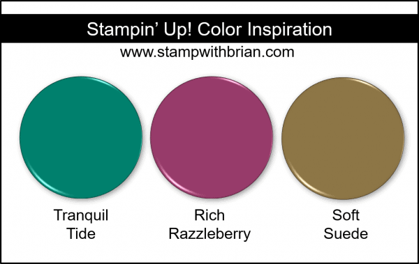 Stampin' Up! Color Inspiration - Tranquil Tide, Rich Razzleerry, Soft Suede