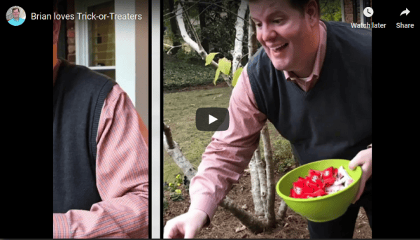 Brian Loves Trick-or-Treaters