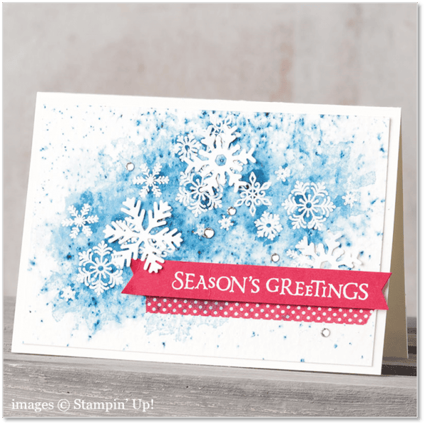 Beautiful Blizzard card sample, Stampin' Up!