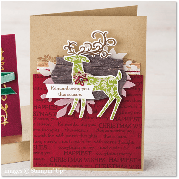 Dashing Deer card idea, Stampin' Up!