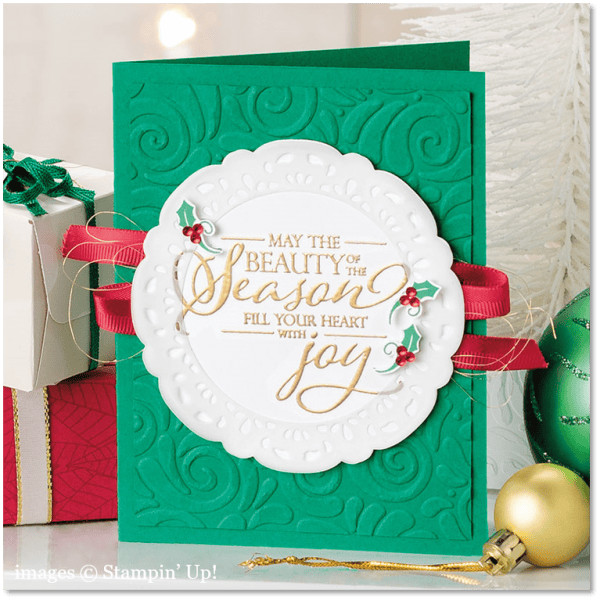 Merry Christmas to All card idea, Stampin' Up!