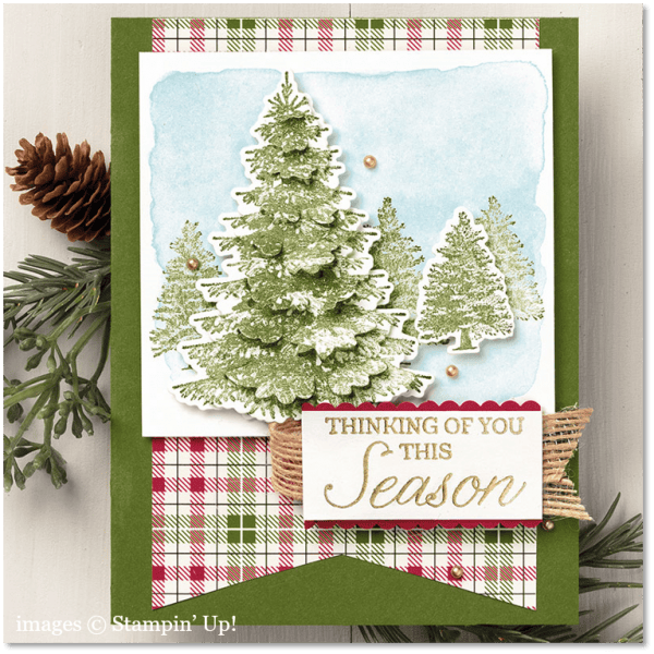 Winter Woods card sample, Stampin' Up!