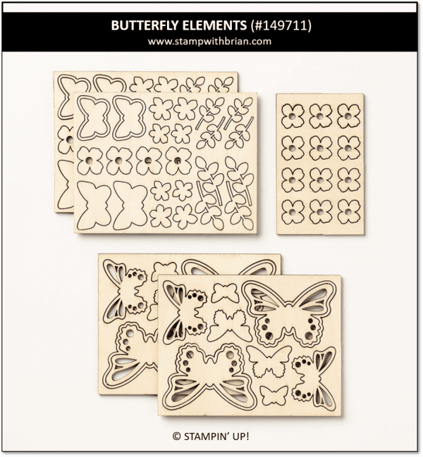 Butterfly Elements, Stampin' Up! 2019 Sale-a-Bration 149711 Butterfly Elements, Stampin' Up! 2019 Sale-a-Bration 149711