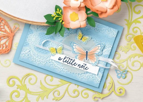 Butterfly Gala, Lace Dynamic Textured Impressions Embossing Folder, Stampin' Up!
