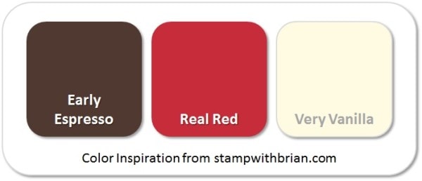 Stampin' Up! Color Inspiration: Early Espresso, Real Red, Very Vanilla Stampin' Up! Color Inspiration: Early Espresso, Real Red, Very Vanilla