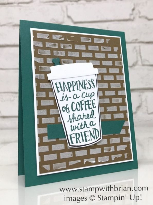 Coffee Cafe, Coffee Cups Framelits Dies, Embossing Paste, Stampin' Up!, Brian King