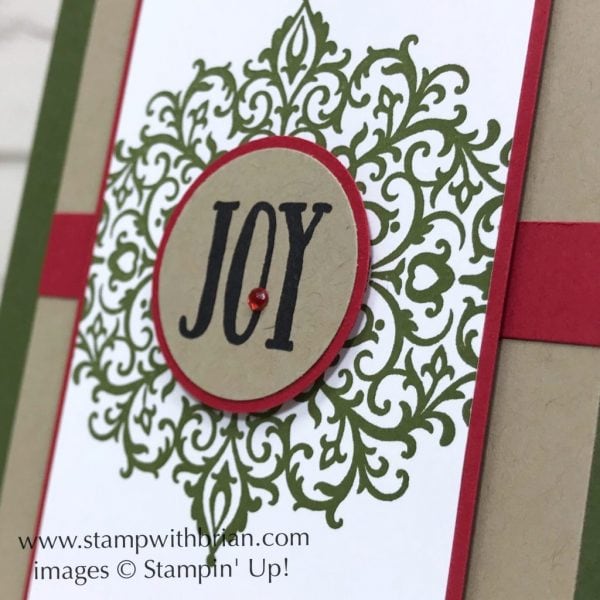 Flourish Filigree, Feathers & Frost, Stampin' Up!, Brian King, Christmas card