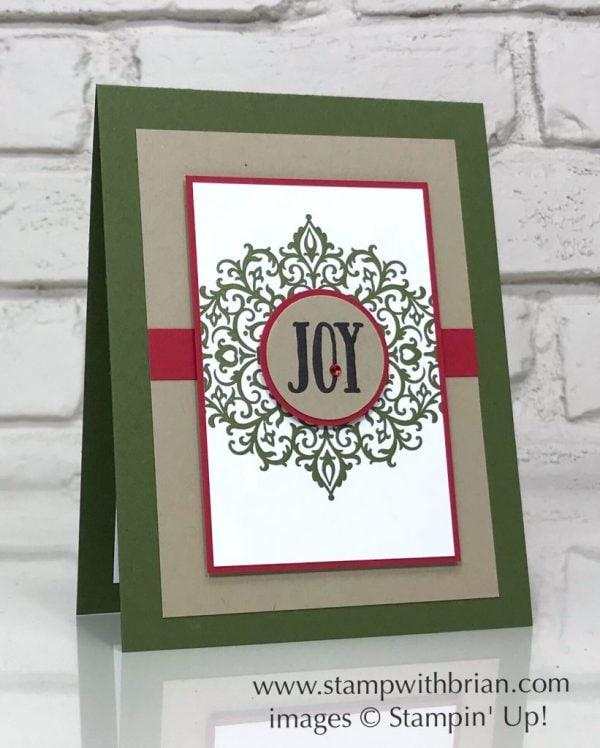 Flourish Filigree, Feathers & Frost, Stampin' Up!, Brian King, Christmas card