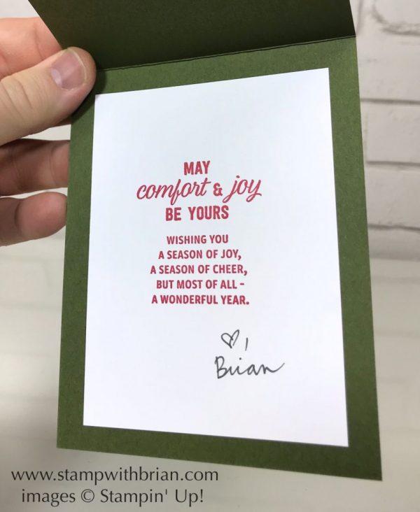 Flourish Filigree, Snowflake Sentiments, Stampin' Up!, Brian King, Christmas card