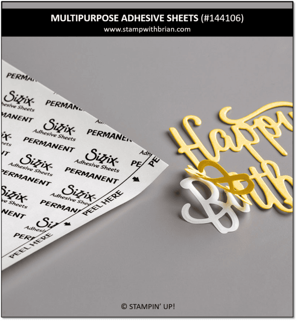 Multipurpose Adhesive Sheets, Stampin' Up! 144106