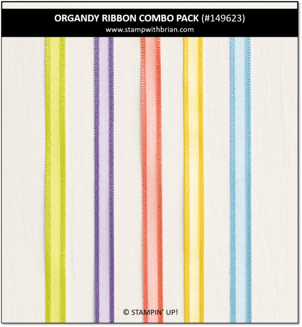 Organdy Ribbon Combo Pack, Stampin' Up! 2019 Sale-a-Bration, 149623