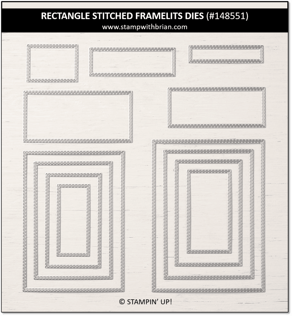 Rectangle Stitched Framelits Dies, Stampin' Up!, 148551