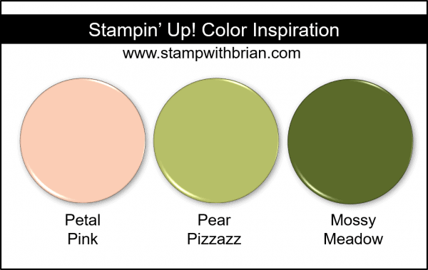 Stampin' Up! Color Inspiration - Petal Pink, Pear Pizzazz, Mossy Meadow