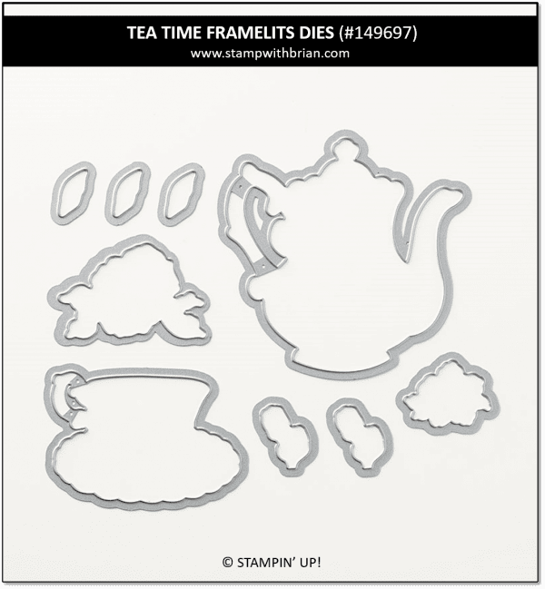 Tea Time Framelits Dies, Stampin' Up! 2019 Sale-a-Bration 149697