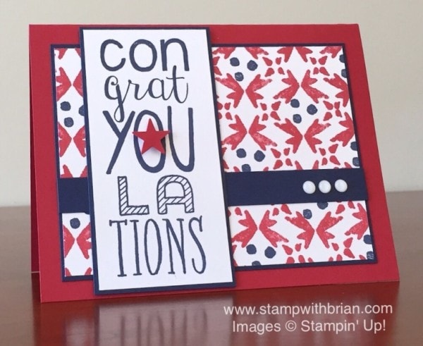 Watercolor Wings, Bravo, Stampin' Up!, Brian King, PP289, Western card