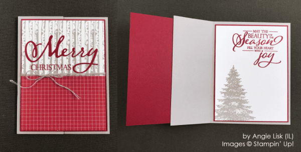 by Angie Lisk, Stampin' Up! One-by-One Holiday Card Swap