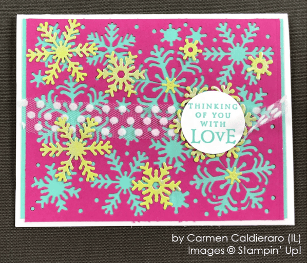 by Carmen Caldieraro, Stampin' Up! One-by-One Holiday Card Swap