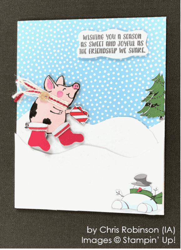 by Chris Robinson, Stampin' Up! One-by-One Holiday Card Swap