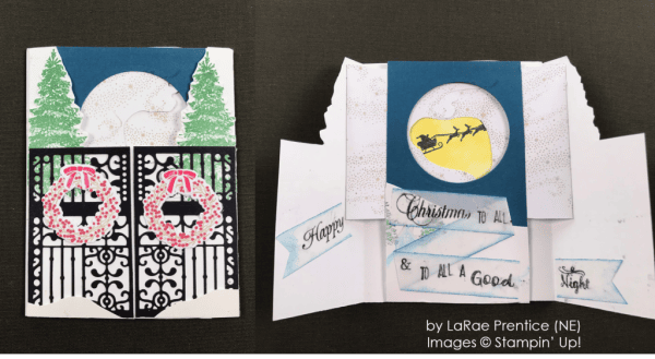 by LaRae Prentice, Stampin' Up! One-by-One Holiday Card Swap