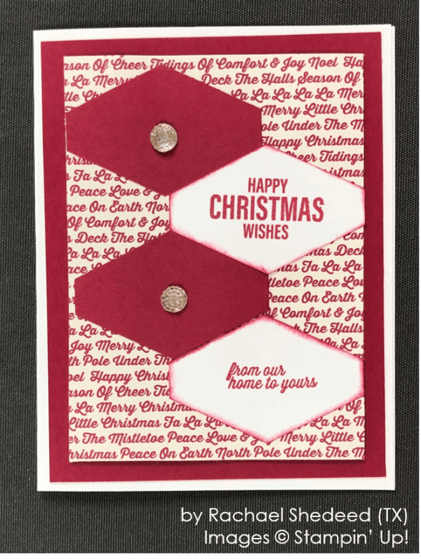 by Rachael Shedeed, Stampin' Up! One-by-One Holiday Card Swap