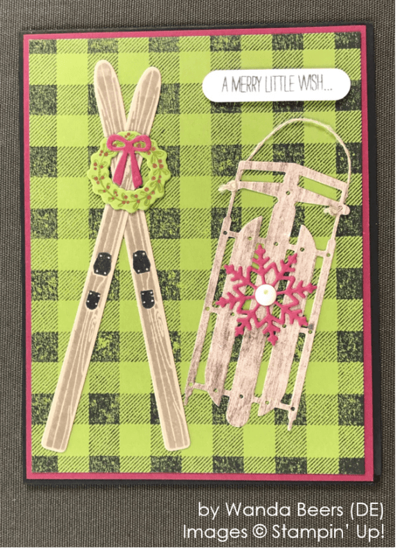 by Wanda Beers, Stampin' Up! One-by-One Holiday Card Swap