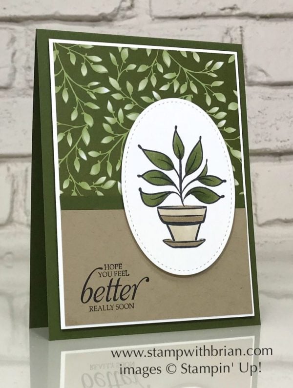 Because of You, Humming Along, Stampin' Up!, Brian King, Get Well Card Because of You, Humming Along, Stampin' Up!, Brian King, Get Well Card