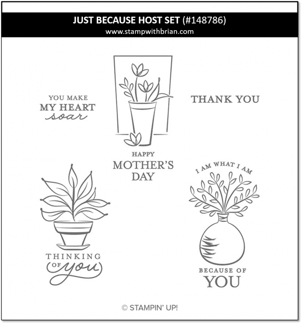 Just Because Host Set, Stampin' Up! 148786