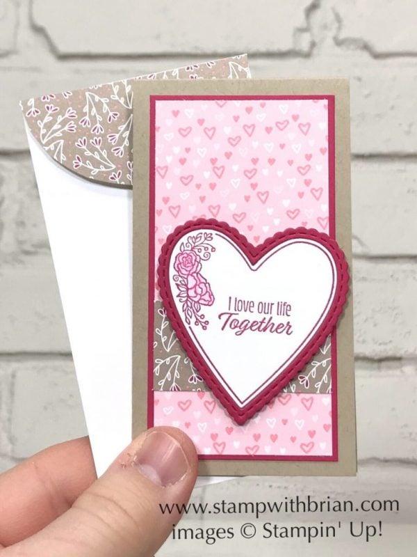 Meant to Be Bundle, All My Love Designer Series Paper, Stampin' Up!, Brian King, Valentine's Day card