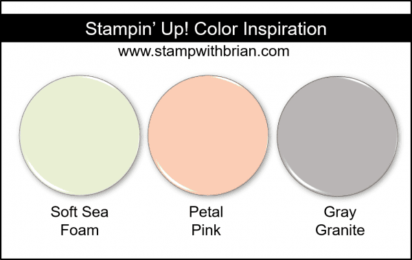 Stampin' Up! Color Inspiration - Soft Sea Foam, Petal Pink, Gray Granite Stampin' Up! Color Inspiration - Soft Sea Foam, Petal Pink, Gray Granite