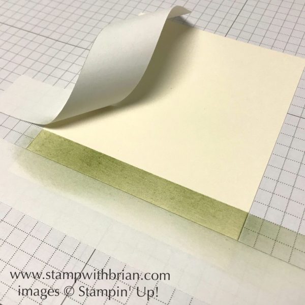 How to sponge stripes on a card, Stampin' Up!, Brian King