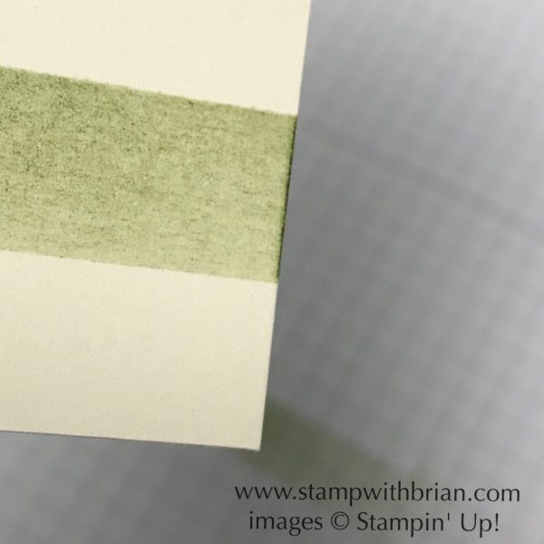 How to sponge stripes on a card, Stampin' Up!, Brian King