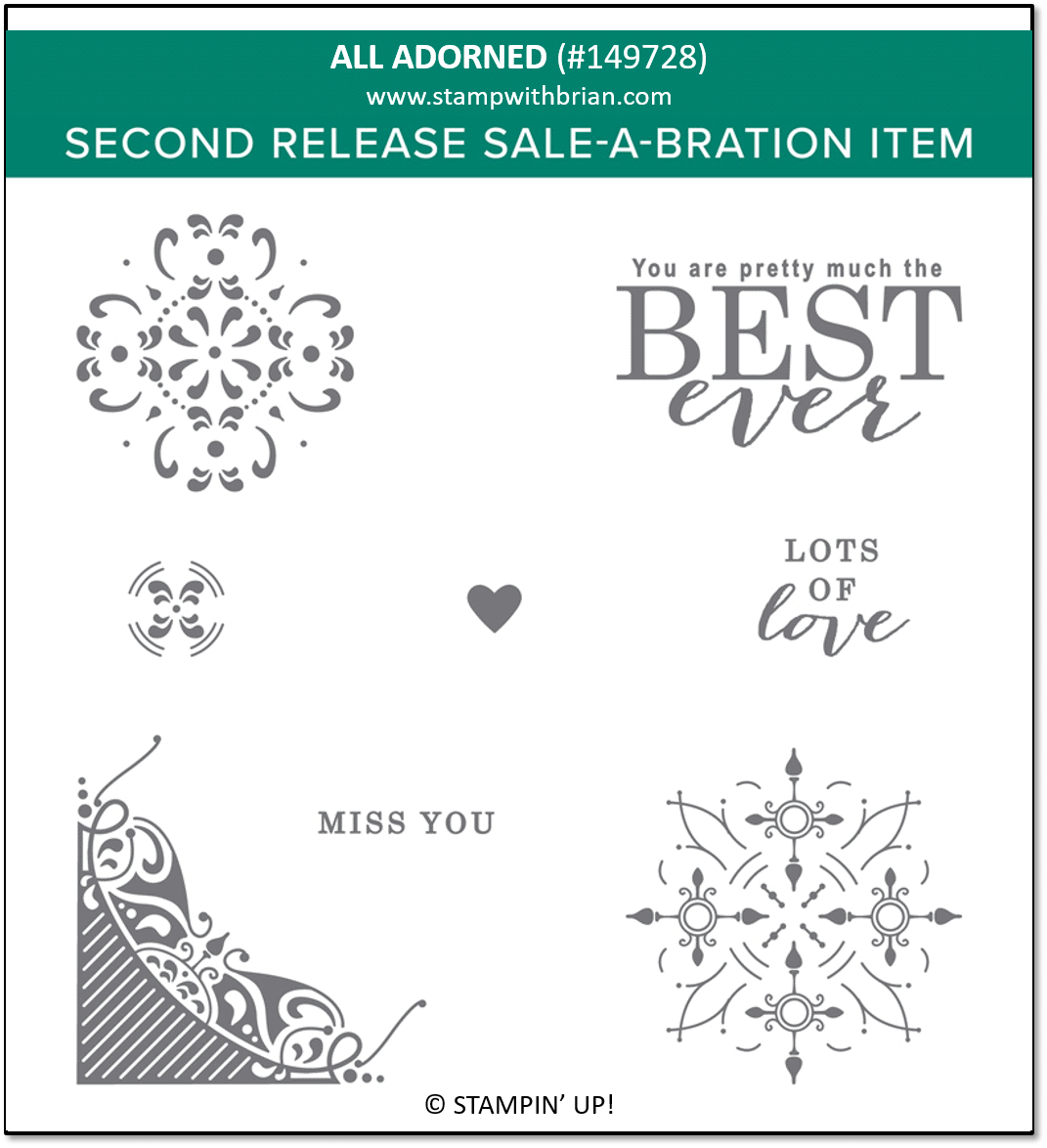 All Adorned, Stampin' Up! 149728