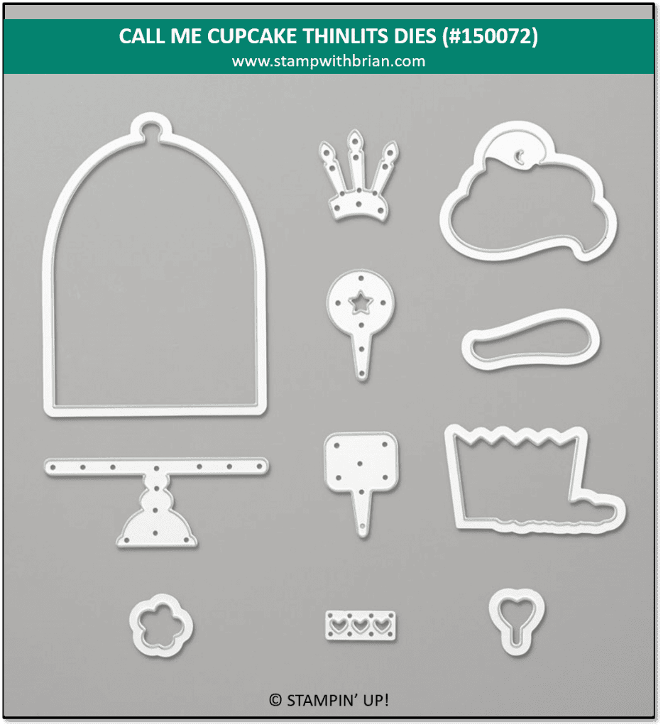 Call Me Cupcake Thinlits Dies, Stampin' Up! 150072
