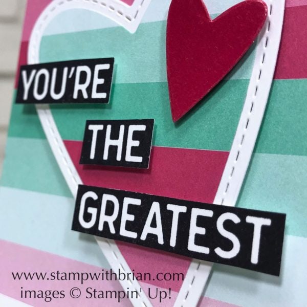 Calls for a Celebration, Stampin' Up!, Brian King, Valentine's Day card