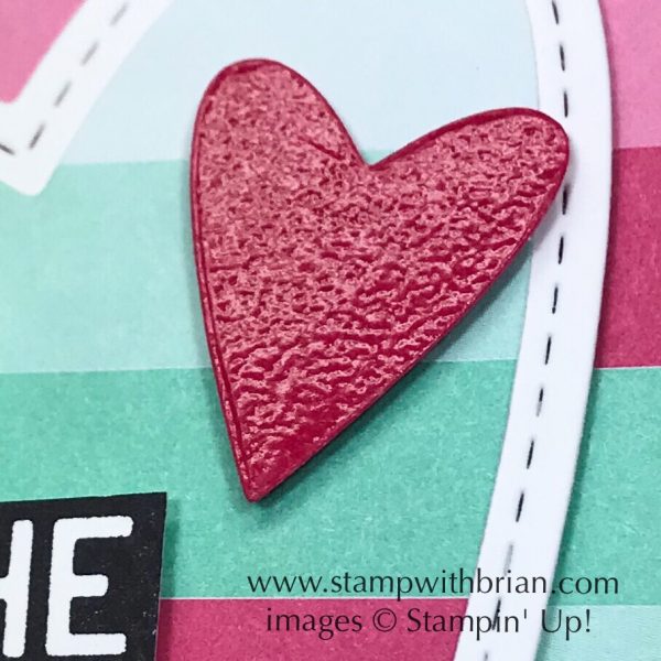 Calls for a Celebration, Stampin' Up!, Brian King, Valentine's Day card