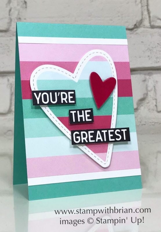 Calls for a Celebration, Stampin' Up!, Brian King, Valentine's Day card