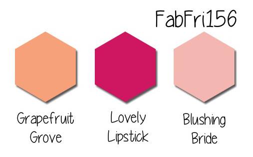 Stampin' Up! Color Inspiraion: Grapefruit Grove, Lovely Lipstick, Blushing Bride
