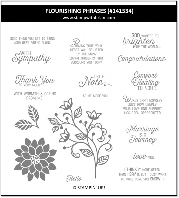 Flourishing Phrases, Stampin' Up! 141534