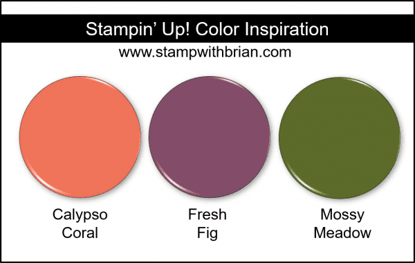 Stampin' Up! Color Inspiration - Calypso Coral, Fresh Fig, Mossy Meadow