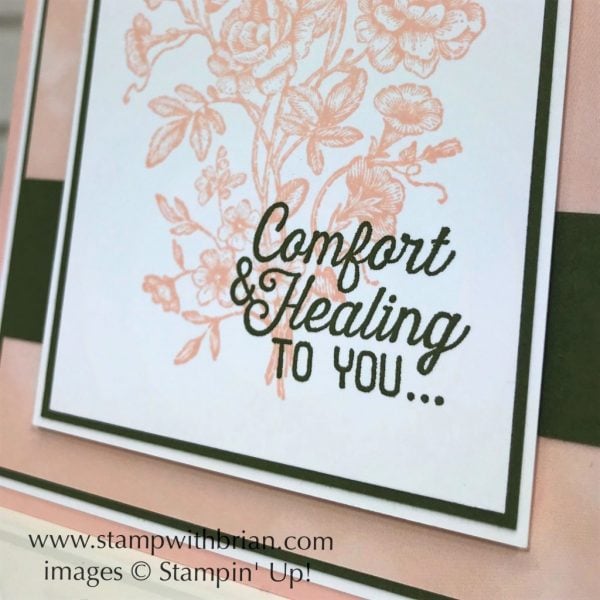 Very Vintage, Flourishing Phrases, Stampin' Up!, Brian King, sympathy card