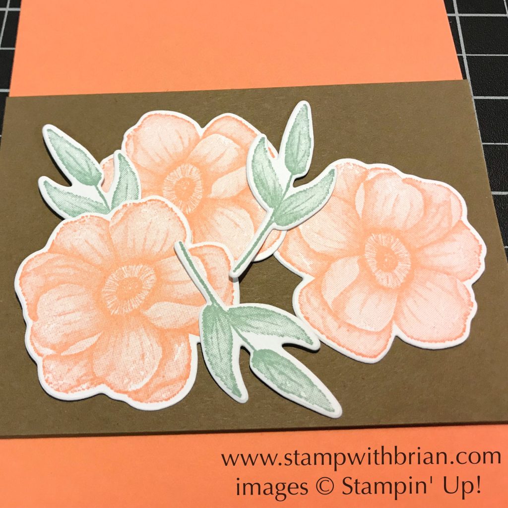 arranging flowers on a card, Painted Seasons, Stampin' Up!, Brian King