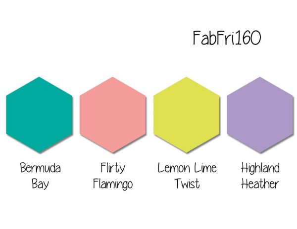 Stampin' Up! Color Inspiration: Bermuda Bay, Flirty Flamingo, Lemon Lime Twist, Highland Heather