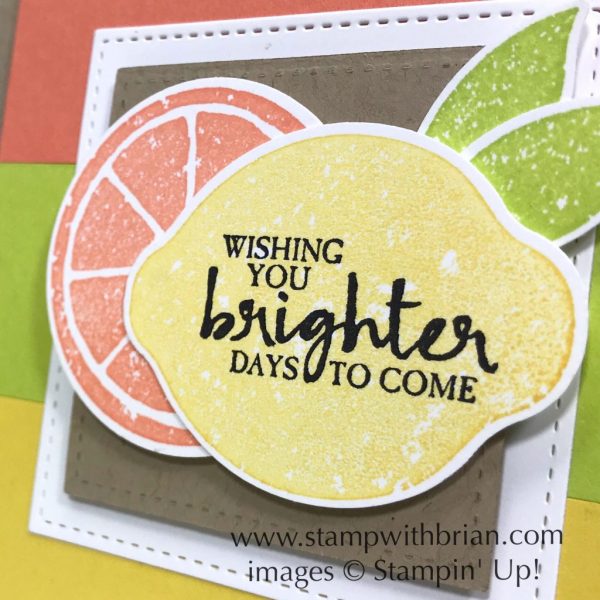 Lemon Zest, Beautiful You, Stampin' Up!, Brian King, pick-me-up card