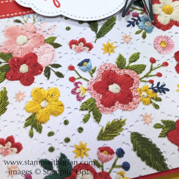 Needlepoint Nook Designer Series Paper, Quilt Top Textured Impressions Embossing Folder, Stampin' Up!, Brian King
