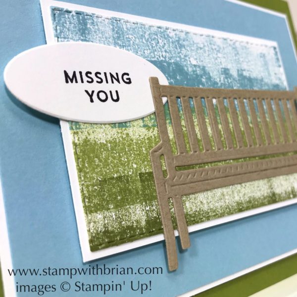 Pretty Park Framelits Dies, Oh So Eclectic, Stampin' Up!, Brian King, Painters Tape Technique