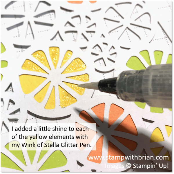 Add Wink of Stella for a little shine, Stampin' Up!, Brian King
