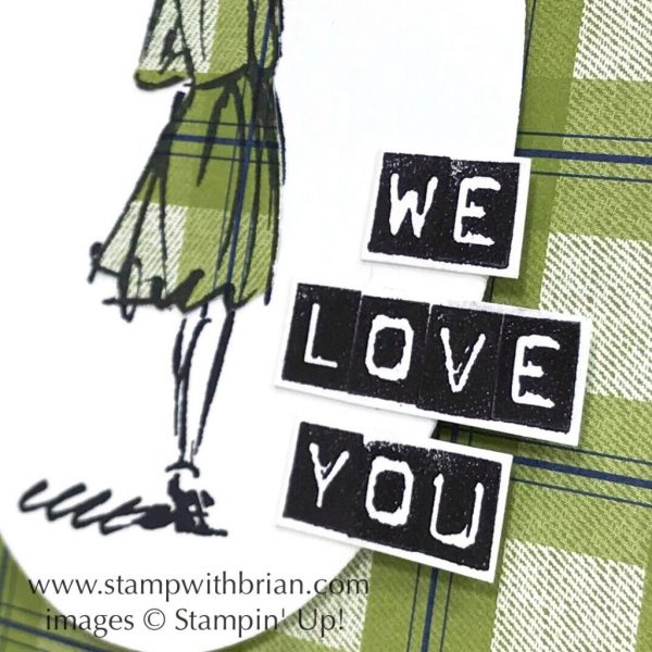 Beautiful You, Labeler Alphabet, Stampin' Up!, Brian King, Thinking of You card