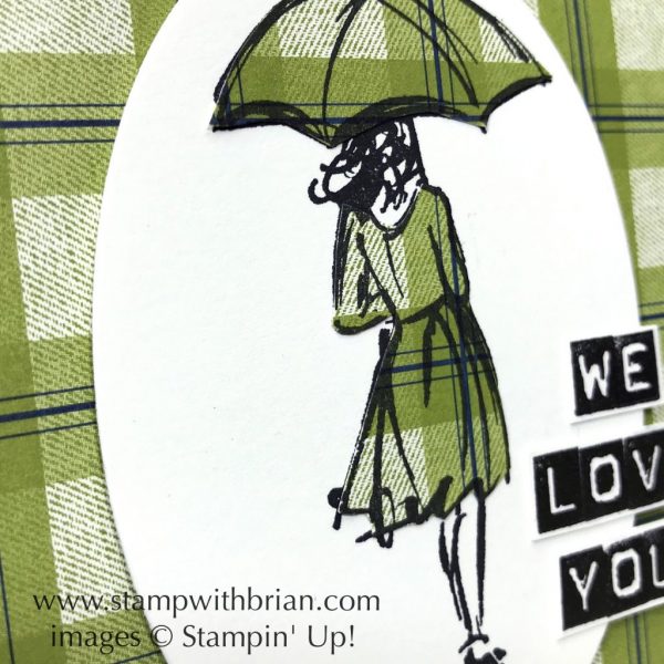 Beautiful You, Labeler Alphabet, Stampin' Up!, Brian King, Thinking of You card