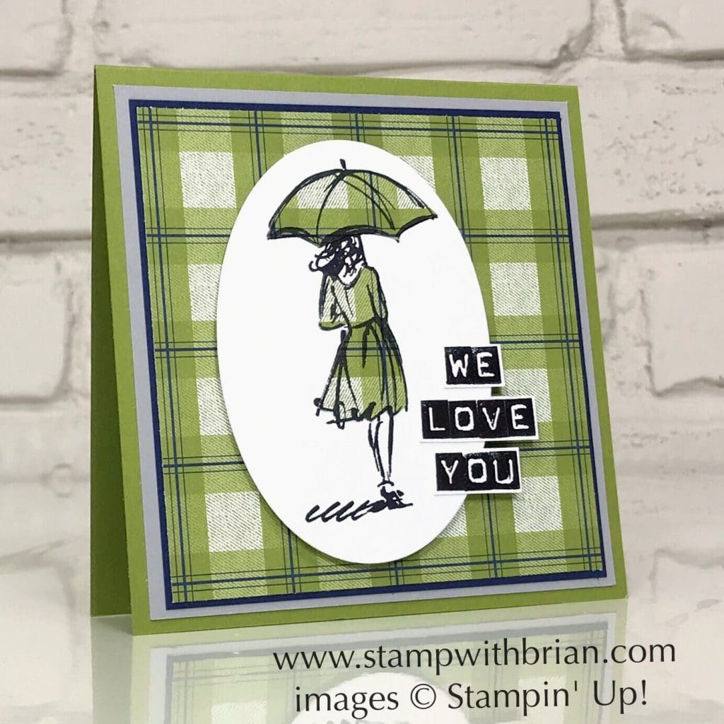 Beautiful You, Labeler Alphabet, Stampin' Up!, Brian King, Thinking of You card