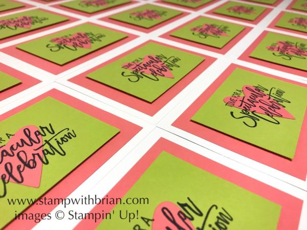 Birthday Cheer, Be Mine Stitched Framelits Dies, Stampin' Up!, Brian King